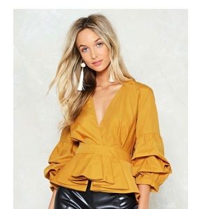 Peplum Top Blouse